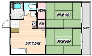 第２藤原パナハイツの物件間取画像